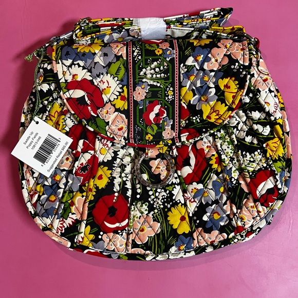 Vera Bradley Handbags - Vera Bradley Saddle up bag. NWT.  Poppy fields RETIRED PATTERN!